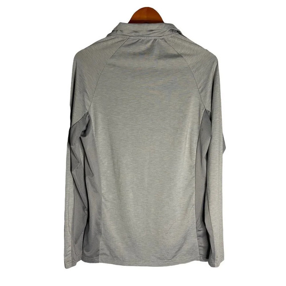 Gymshark Men's Quarter Zip Performance Long Sleeve Shirt Grey-sz Medium - Picture 5 of 8
